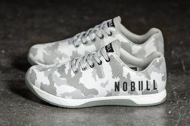 Nobull Superfabric Women's Trainers White Camo | Australia (MY9371)